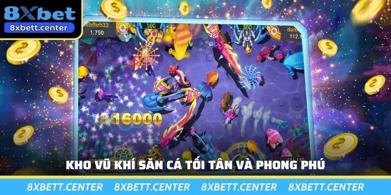 Kho vũ khí săn cá tối tân và phong phú