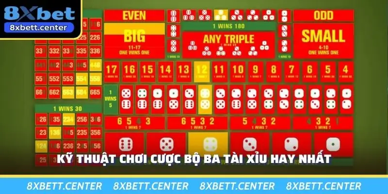 Kỹ thuật chơi cược bộ ba tài xỉu hay nhất