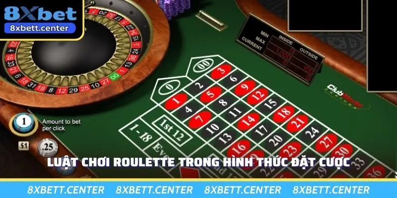 Luật chơi roulette trong hình thức đặt cược